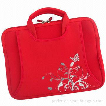 Laptop Sleeve Bags, Neoprene, Front and Back with Pocket for Accessories, Convenient Carrying Handle